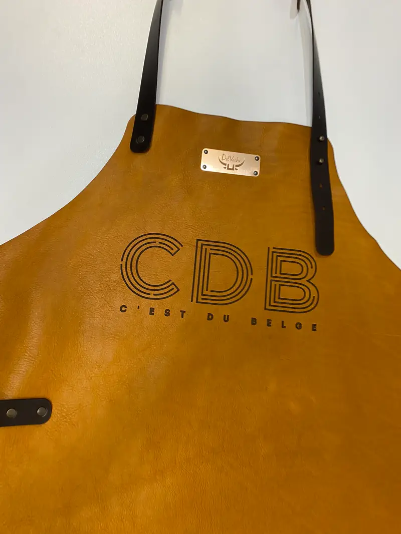 tablier en cuir personnalise CDB