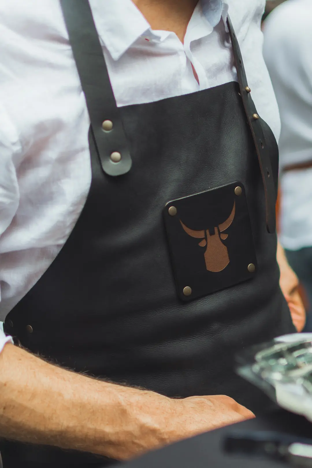 Tablier en Cuir pour Barbecue - Italian Chef