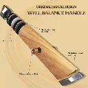 Couteau Santoku – Acier damassé 67 couches avec noyau AUS-10 – Manche élégant en bois d’olivier – Tranchant rasoir, dureté 60±2 HRC – Design ergonomique et haut de gamme