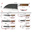 Set de 7 Couteaux BBQ japonais