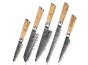 Set mit 5 Damast-Küchenmessern