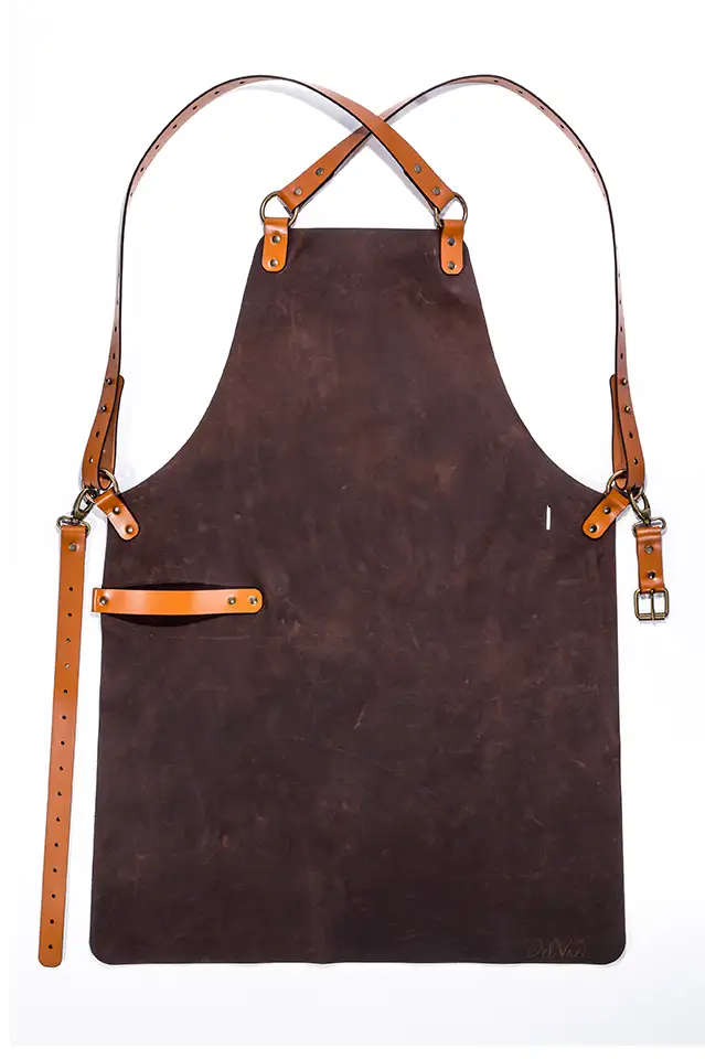 Tablier de Cuisine en Cuir - Italian Chef Pro