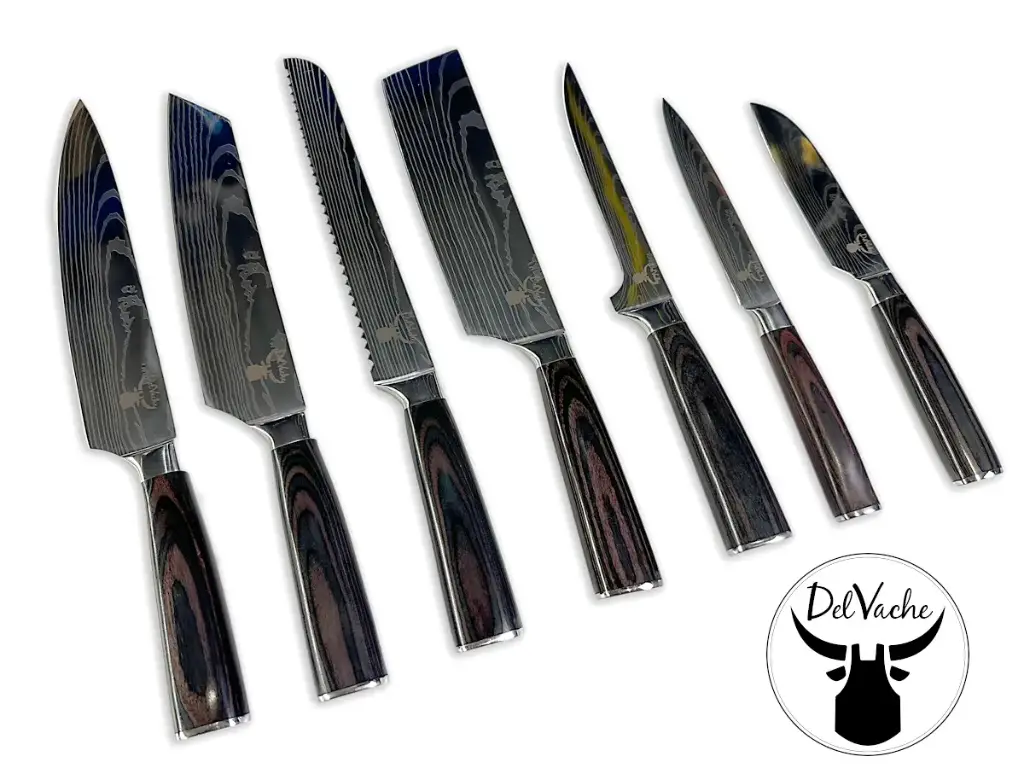 Set de 7 Couteaux de Cuisine Japonais
