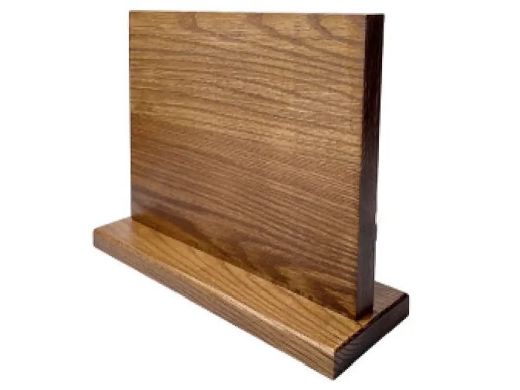 Planche en Bois Magnétique pour Couteaux - Double Face – Jusqu’à 14 Couteaux