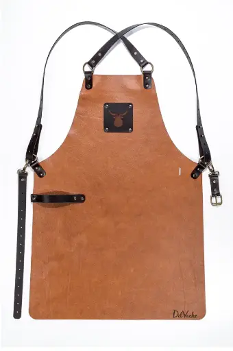 Tablier en Cuir - Dompteur de Flammes Pro