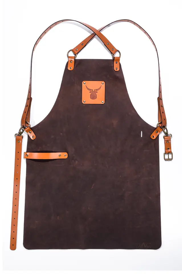 Tablier de Cuisine en Cuir - Italian Chef Pro