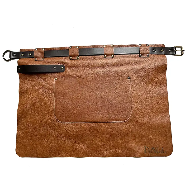 TABLIER SERVEUR en cuir de qualité - Avec ou sans poche - Personnalisation avec votre logo possible