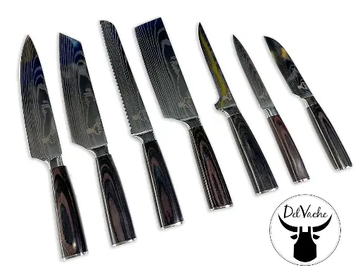 Set de 7 Couteaux de Cuisine Japonais
