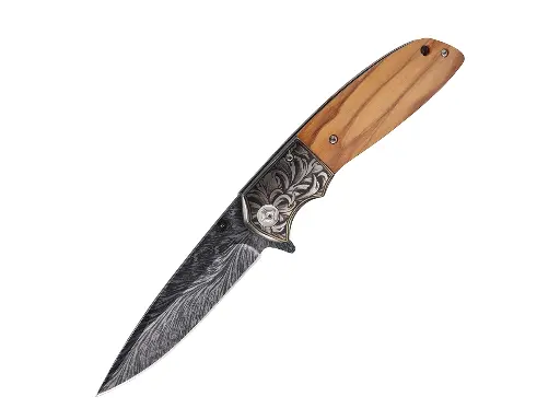 Folding Knife – Olive Fang
