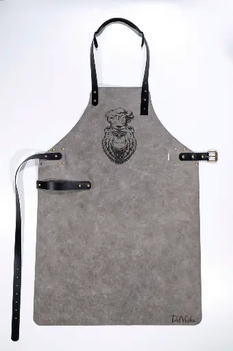 Tablier en cuir personnalisé Ours - Modèle Classique