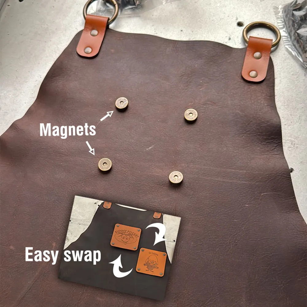 Afneembare gepersonaliseerde badge met magnetische bevestiging